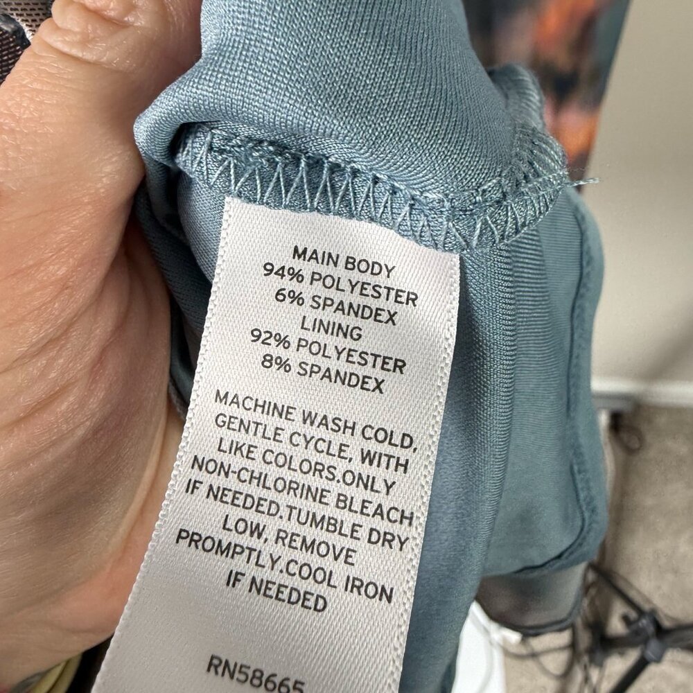 Open Edit Slip Dress Small Multicolor Tie Dye Cowl Neck Spaghetti Strap Maxi - Picture 10 of 10